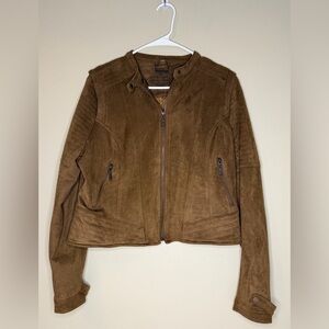 Jou Jou Brown Bomber Jacket